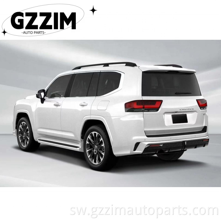 Modellista Seti kamili za mbele za plastiki na nyuma bumper kwa 2022 LC300 Kit cha Mwili wa Mashariki ya Kati